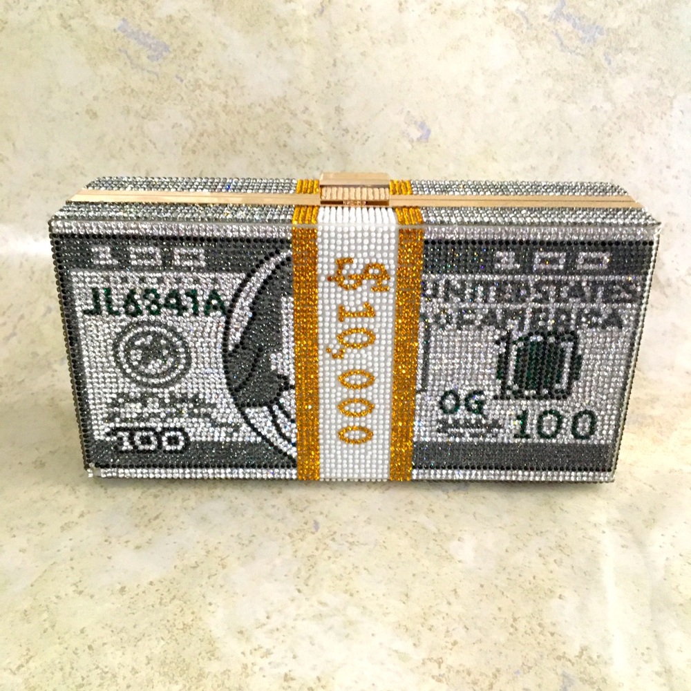 Rhinestone money purse